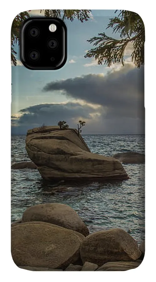 Bonsai Rock Through The Trees By Brad Scott - Phone Case