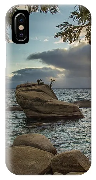 Bonsai Rock Through The Trees By Brad Scott - Phone Case