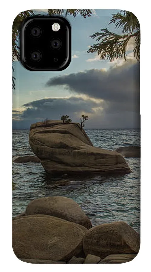 Bonsai Rock Through The Trees By Brad Scott - Phone Case