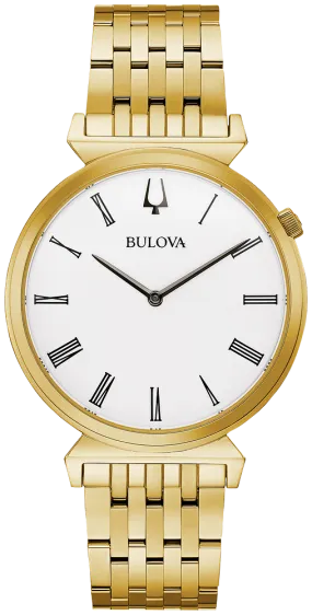 Bulova Regatta Gold Tone Men Watch 97A153