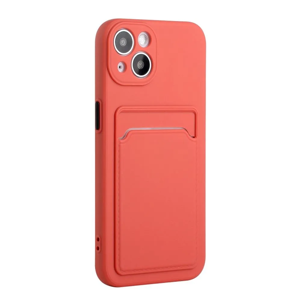 Card holder cover for iPhone 13 - Coral