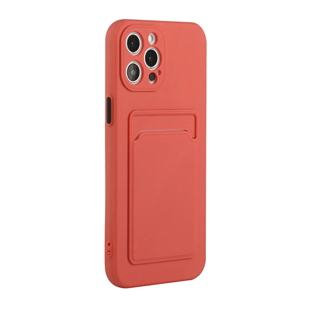 Card holder cover for iPhone 13 Pro Max - Coral