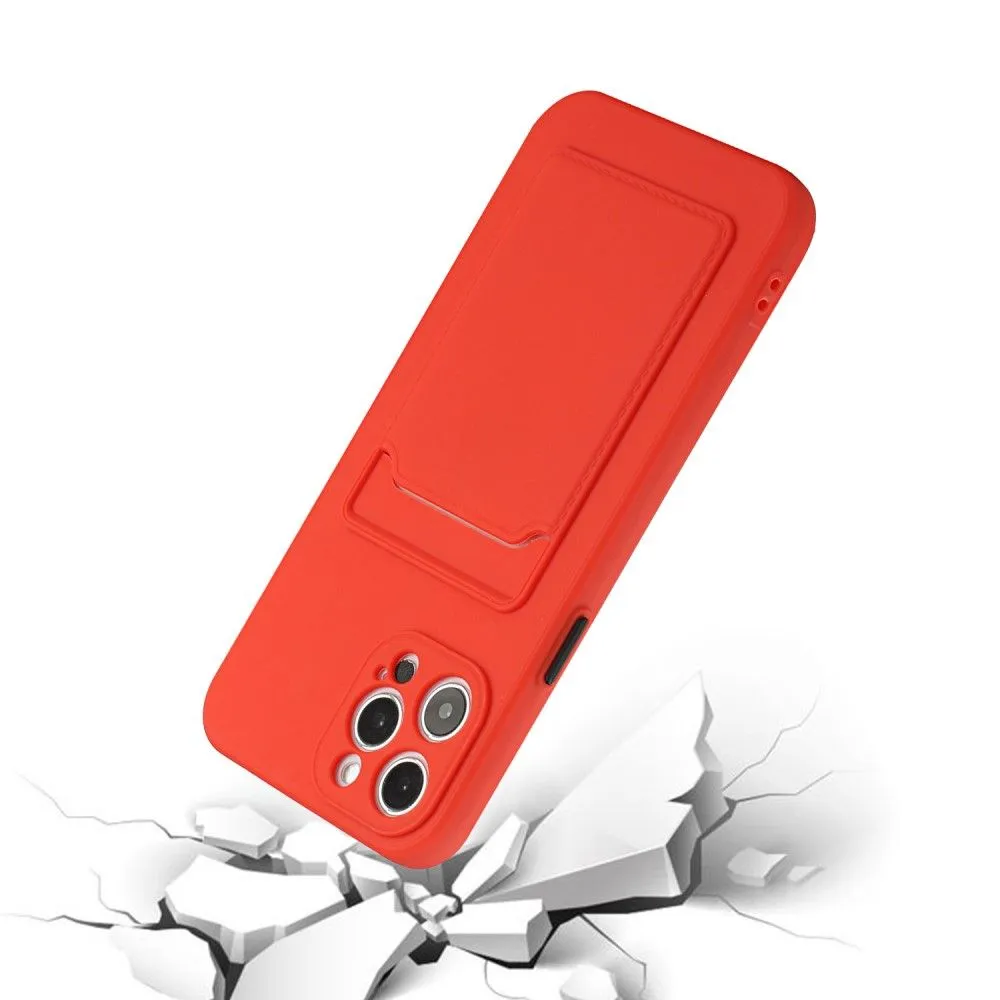 Card holder cover for iPhone 13 Pro - Red