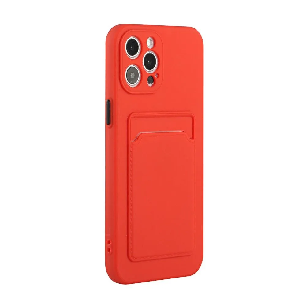 Card holder cover for iPhone 13 Pro - Red