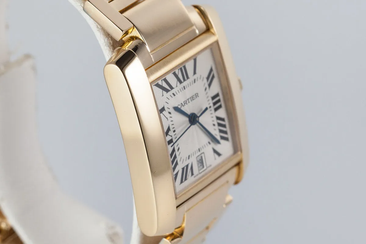 Cartier Yellow Gold Tank Francaise Date W50001R2