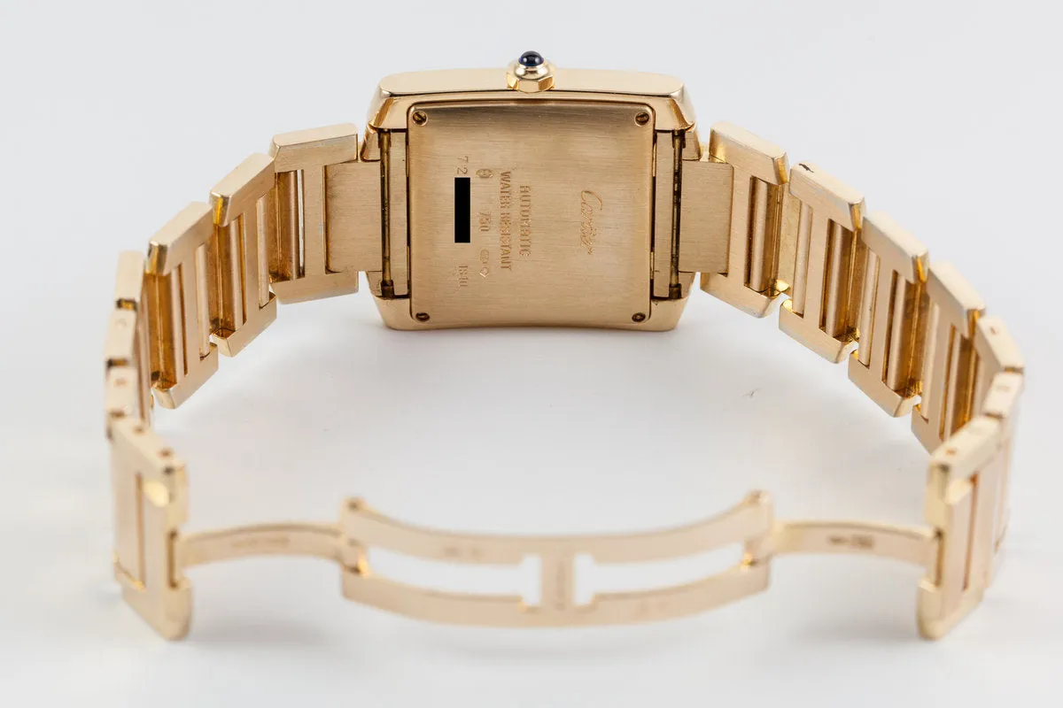 Cartier Yellow Gold Tank Francaise Date W50001R2