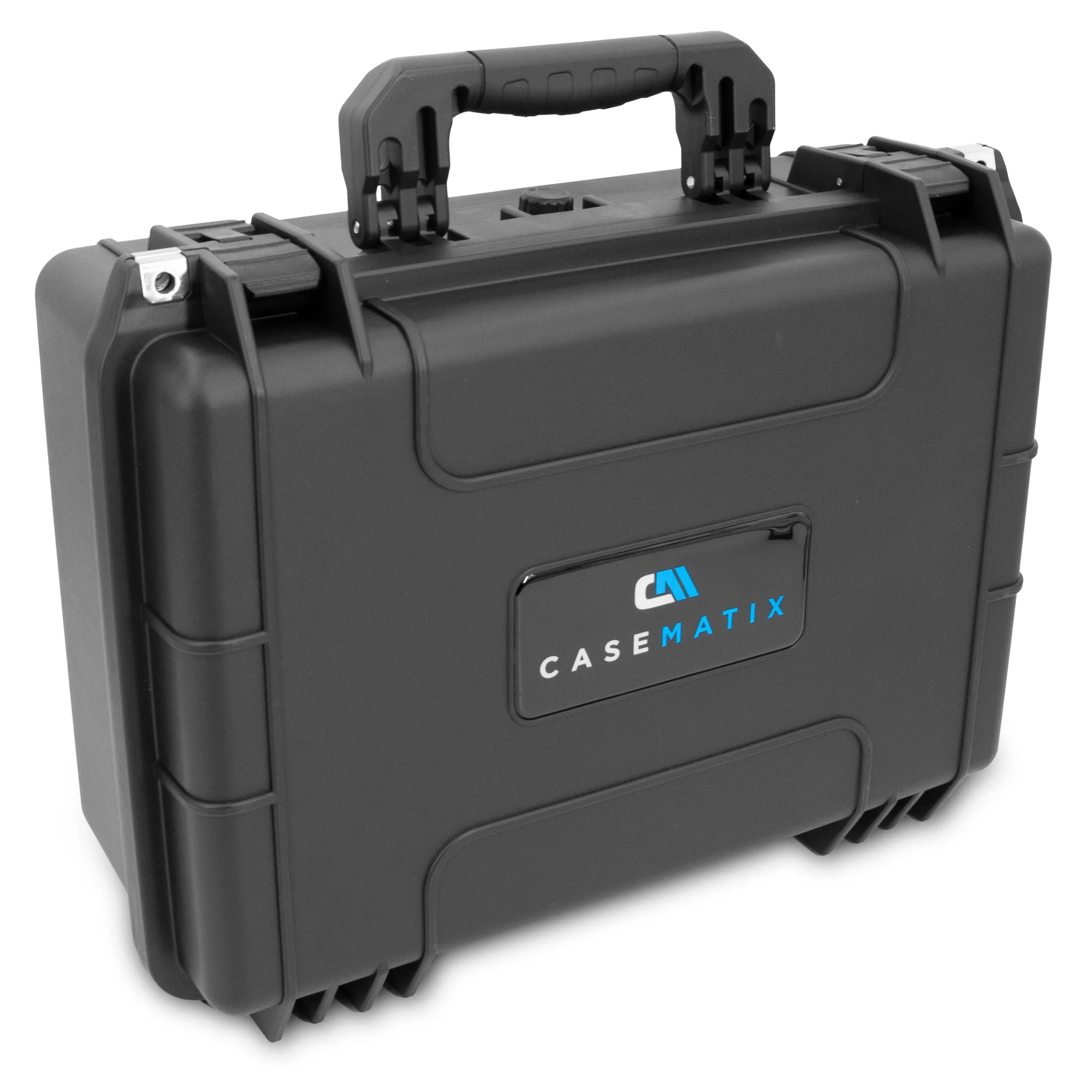 CASEMATIX 18" Customizable 6 Pistol Multiple Pistol Case - Waterproof & Shockproof Hard Gun Cases for Pistols, Magazines and Accessories with 3" Foam