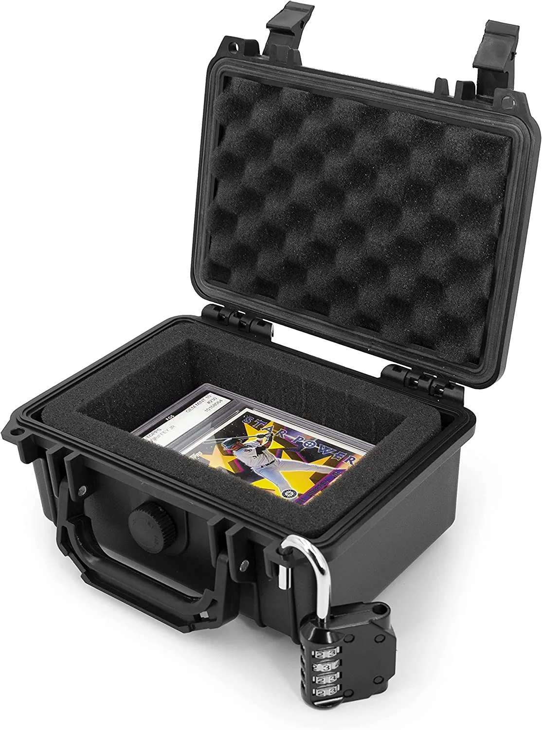 CASEMATIX Graded Card Carrying Case - Storage Box Trading Card Case Compatible With 9 BGS PSA Graded Sports Card Slabs and More Graded Card Sleeves