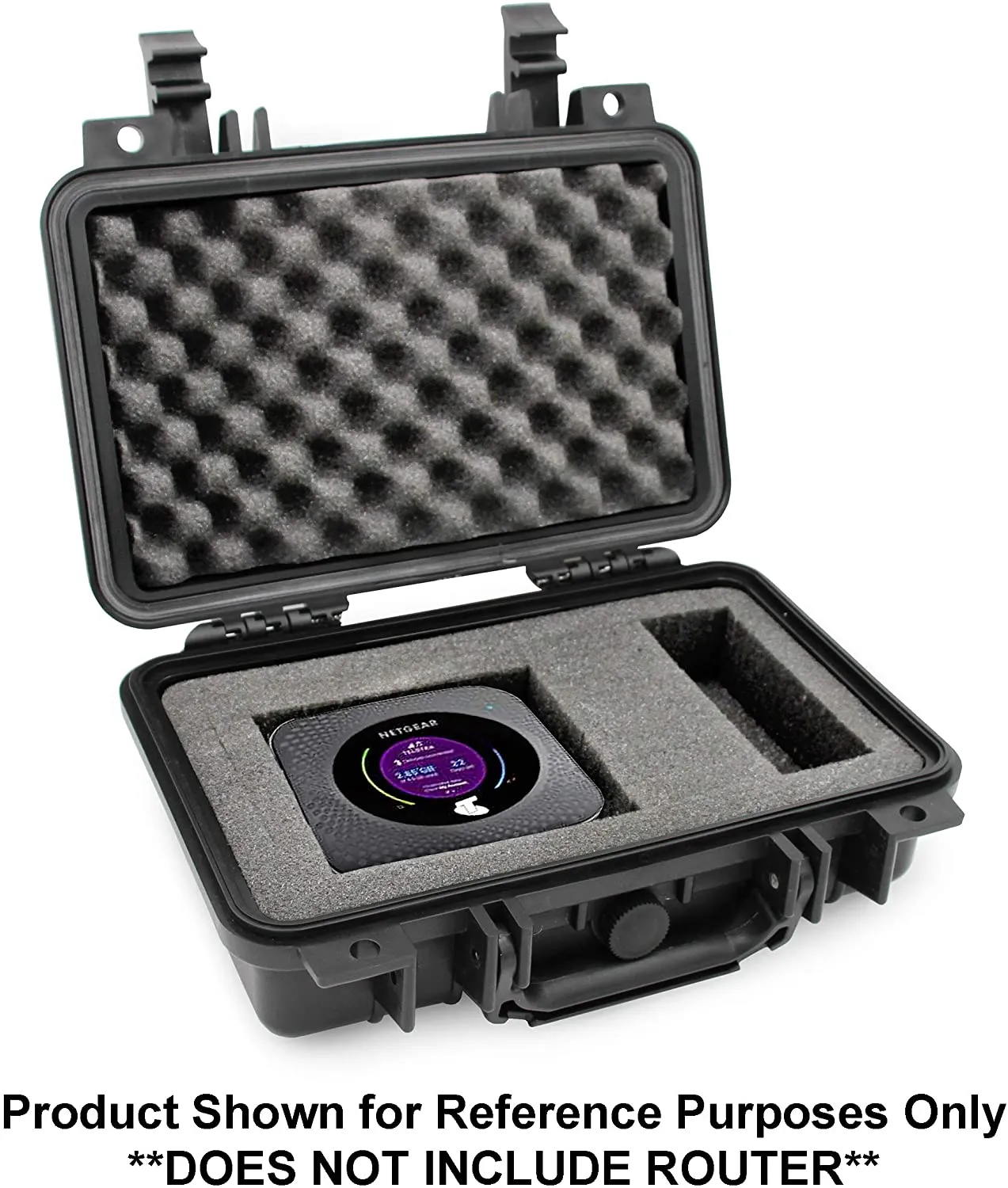 CASEMATIX Waterproof Travel Case for NETGEAR Nighthawk M1, M5 Mobile Hotspot Router MR1100 and Accessories, Airtight Impact Protection