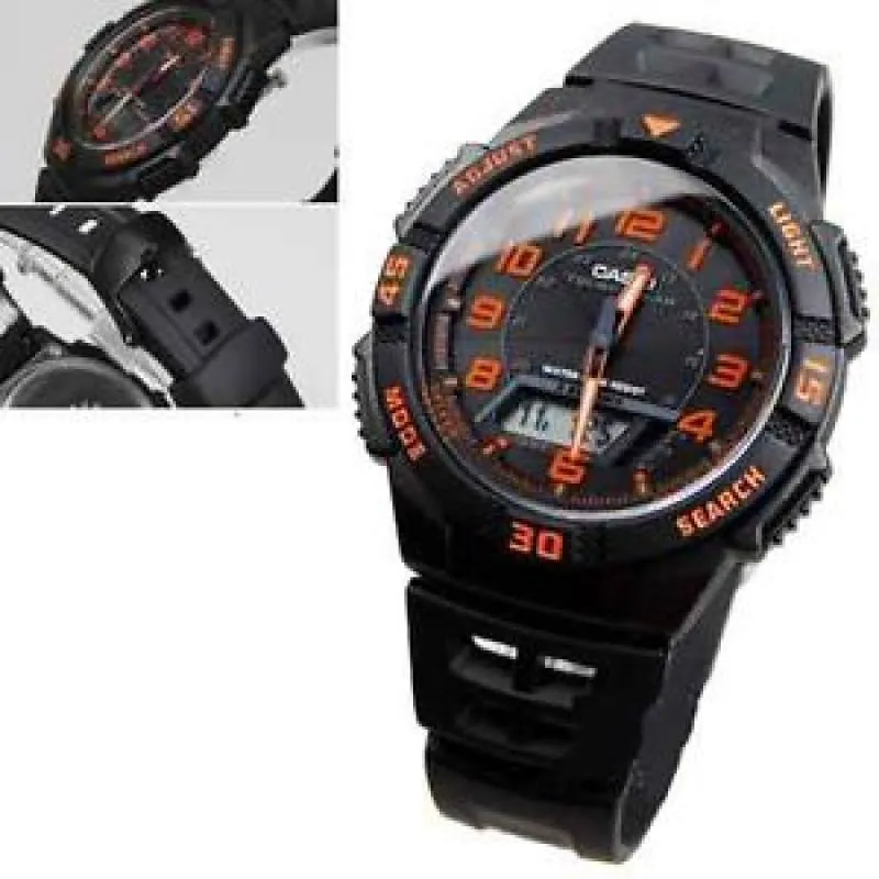 Casio AQ-S800W-1B2 Black Solar Powered Watch for Men