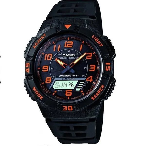 Casio AQ-S800W-1B2 Black Solar Powered Watch for Men