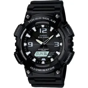 Casio AQ-S810W-1A Black Solar Powered Watch for Men