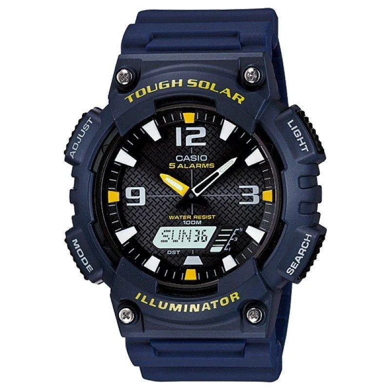 Casio AQ-S810W-2A Blue Solar Powered Watch for Men