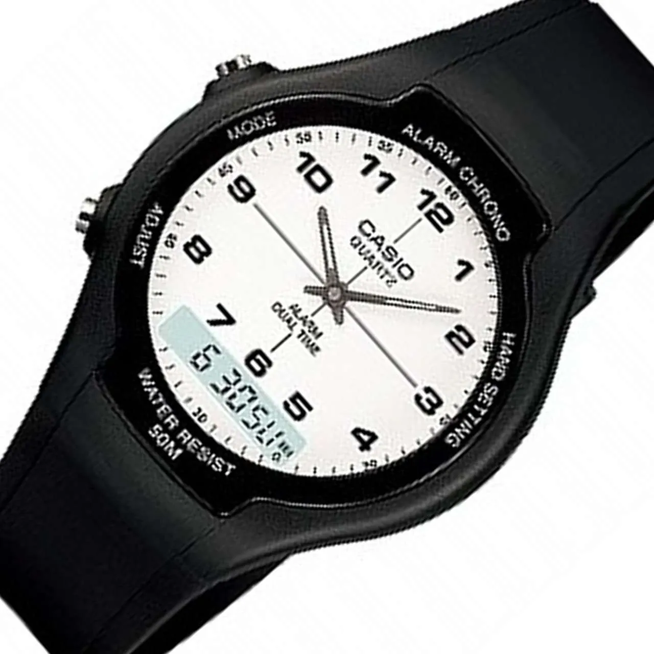 Casio AW-90H-7BVDF Black Resin Watch for Men and Women