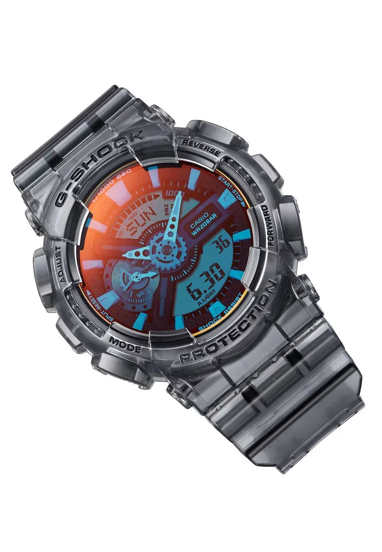 Casio G-shock GA-110TLS-8A Digital Analog Rubber Strap Watch for Men