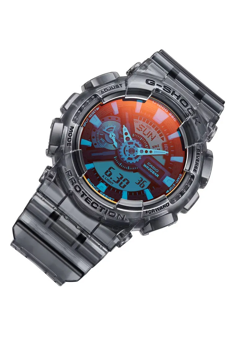 Casio G-shock GA-110TLS-8A Digital Analog Rubber Strap Watch for Men