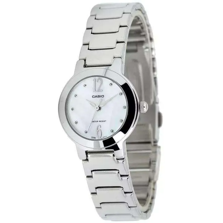 Casio LTP-1191A-7ADF Silver Stainless Steel Strap Watch for Women