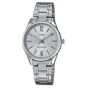 Casio LTP-V005D-7B Silver Stainless Steel Strap Watch for Women