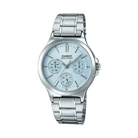 Casio LTP-V300D-2A Silver Stainless Steel Strap Analog Watch for Men and Women