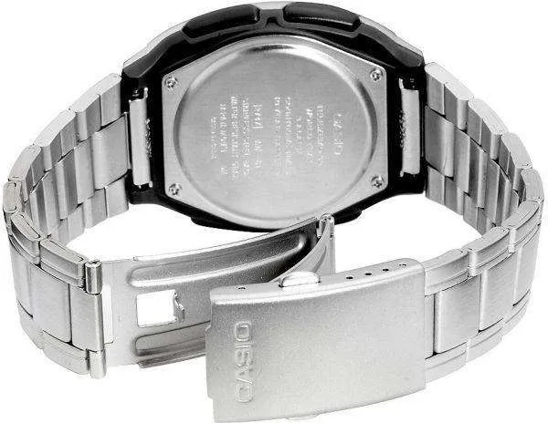 Casio Standard Men's Silver Stainless Steel Strap Watch- AW-80D-1AVDF