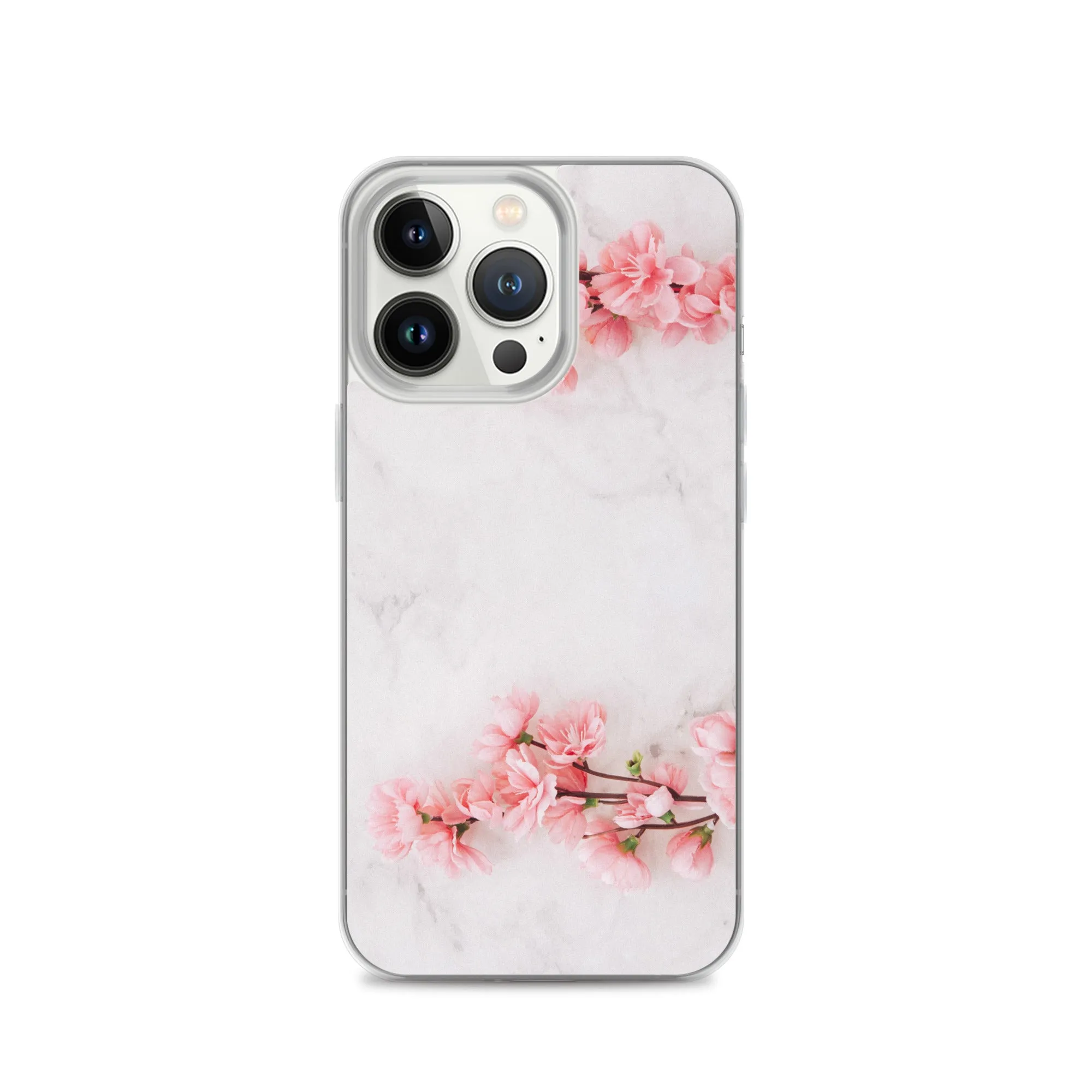 Cherry Blossom iPhone 14 13 12 Pro Max Case Pink, White Marble Flower iPhone Rose Cute Case Gift iPhone 11 Mini SE 2020 XS XR X 7 Plus 8