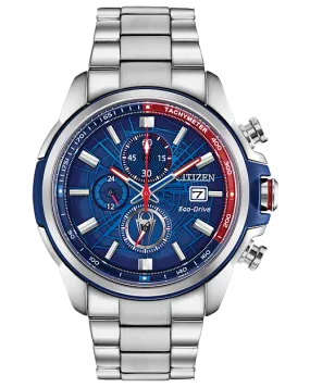 Citizen Spider-Man Eco-Drive Blue Dial Watch CA0429-53W