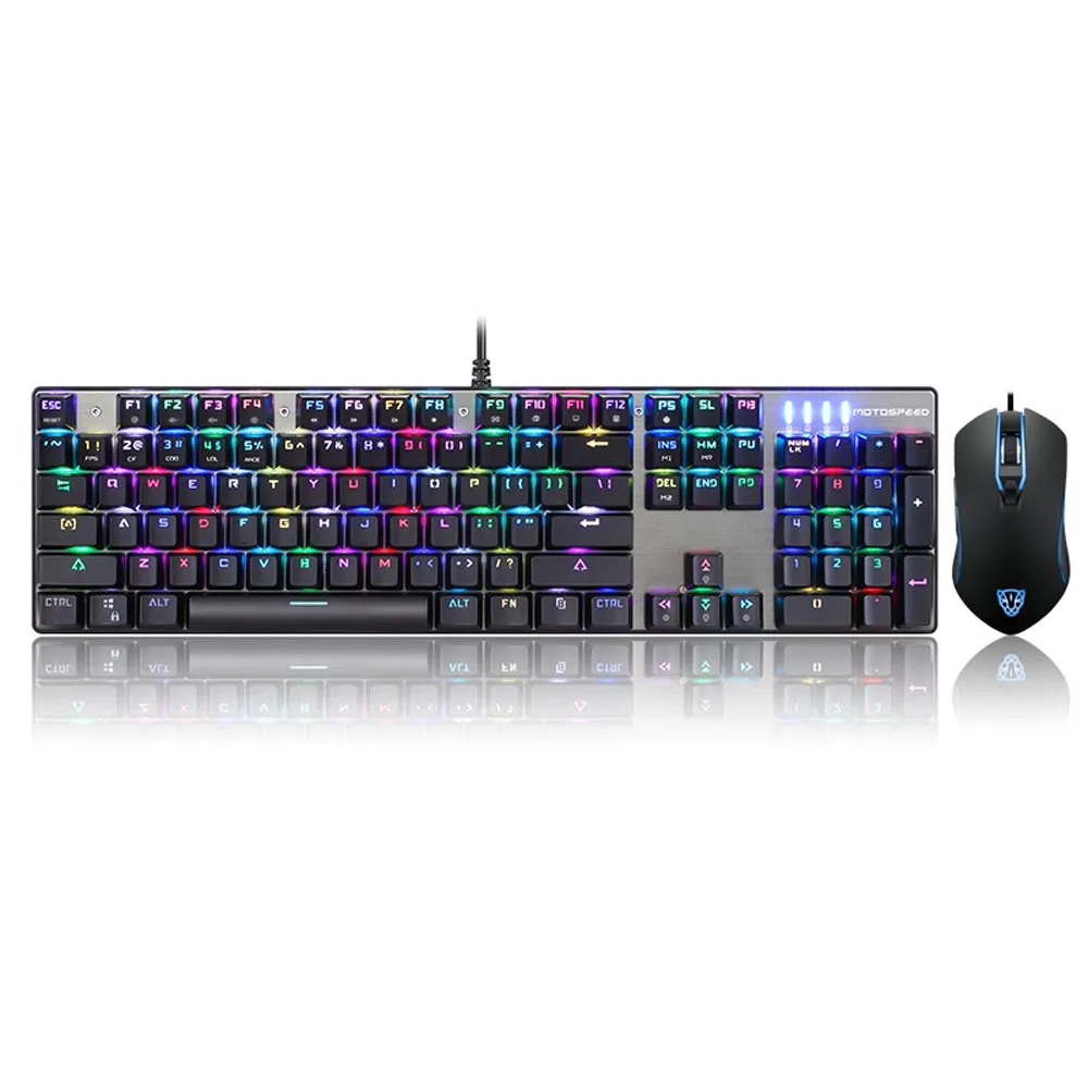 CK888 RGB Backlight Mechanical Gaming Keyboard   Mouse  Game Keyboard Mouse Set with 1.8M Cable for Computer Pro Gamer