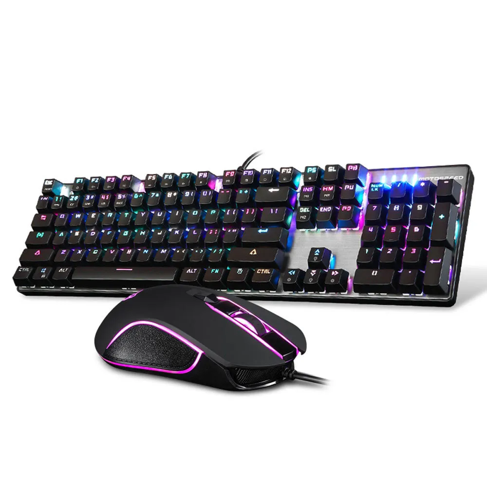 CK888 RGB Backlight Mechanical Gaming Keyboard   Mouse  Game Keyboard Mouse Set with 1.8M Cable for Computer Pro Gamer