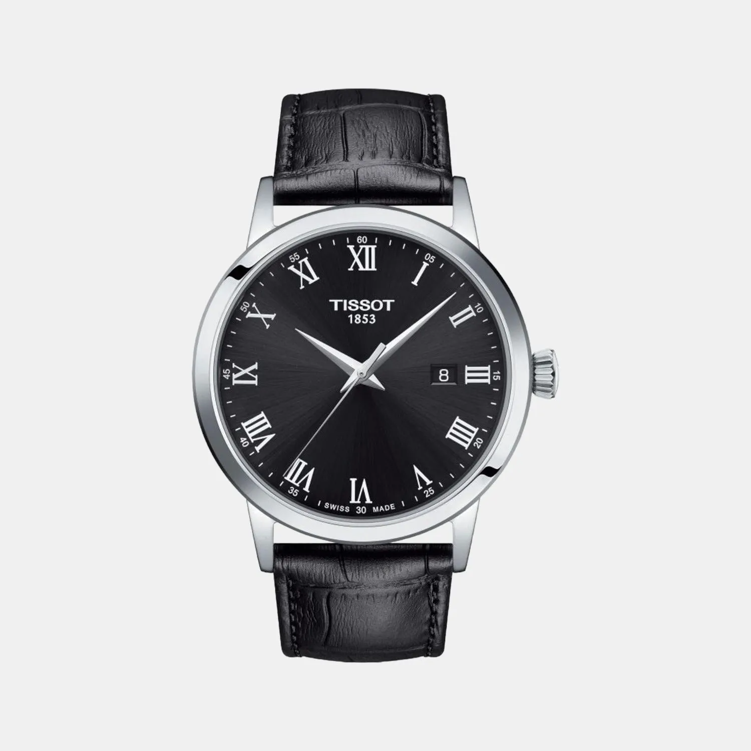 Classic Dream Men's Black Analog Leather Watch T1294101605300