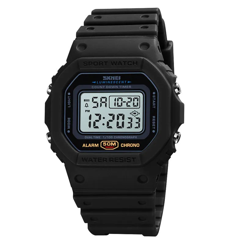 Classic little cube sports electronic watch W2316828