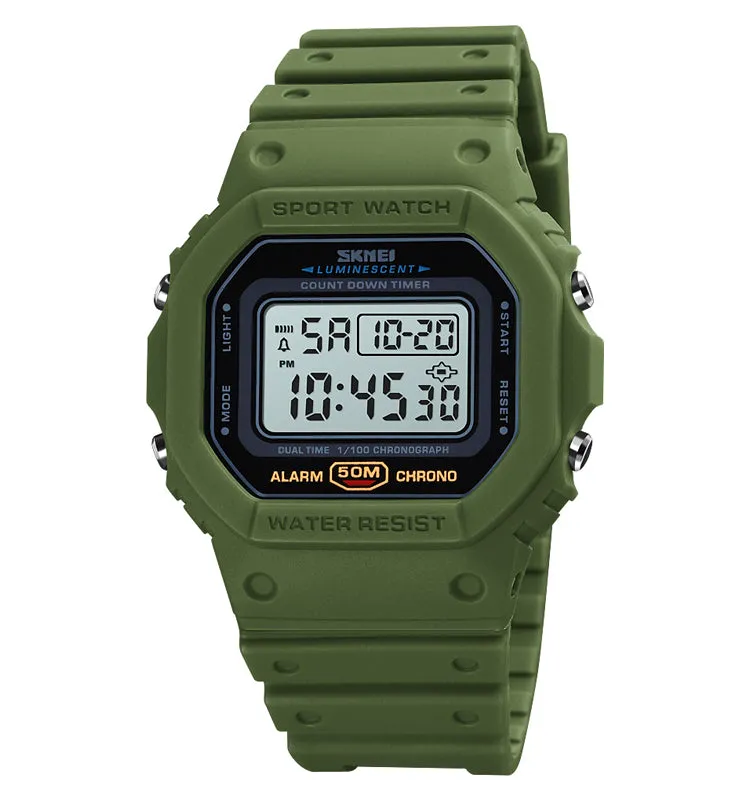 Classic little cube sports electronic watch W2316828