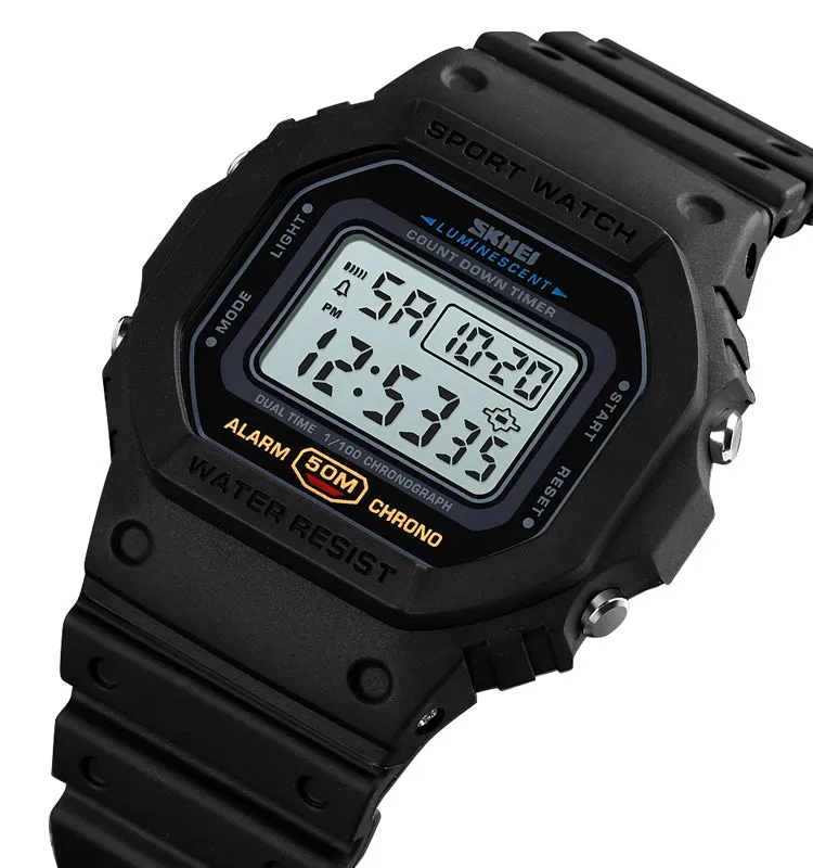 Classic little cube sports electronic watch W2316828