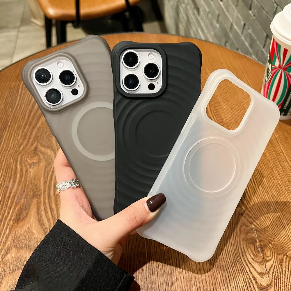 Clear Matte Wavy TPU (Soft) Phone Case - iPhone 14 Pro