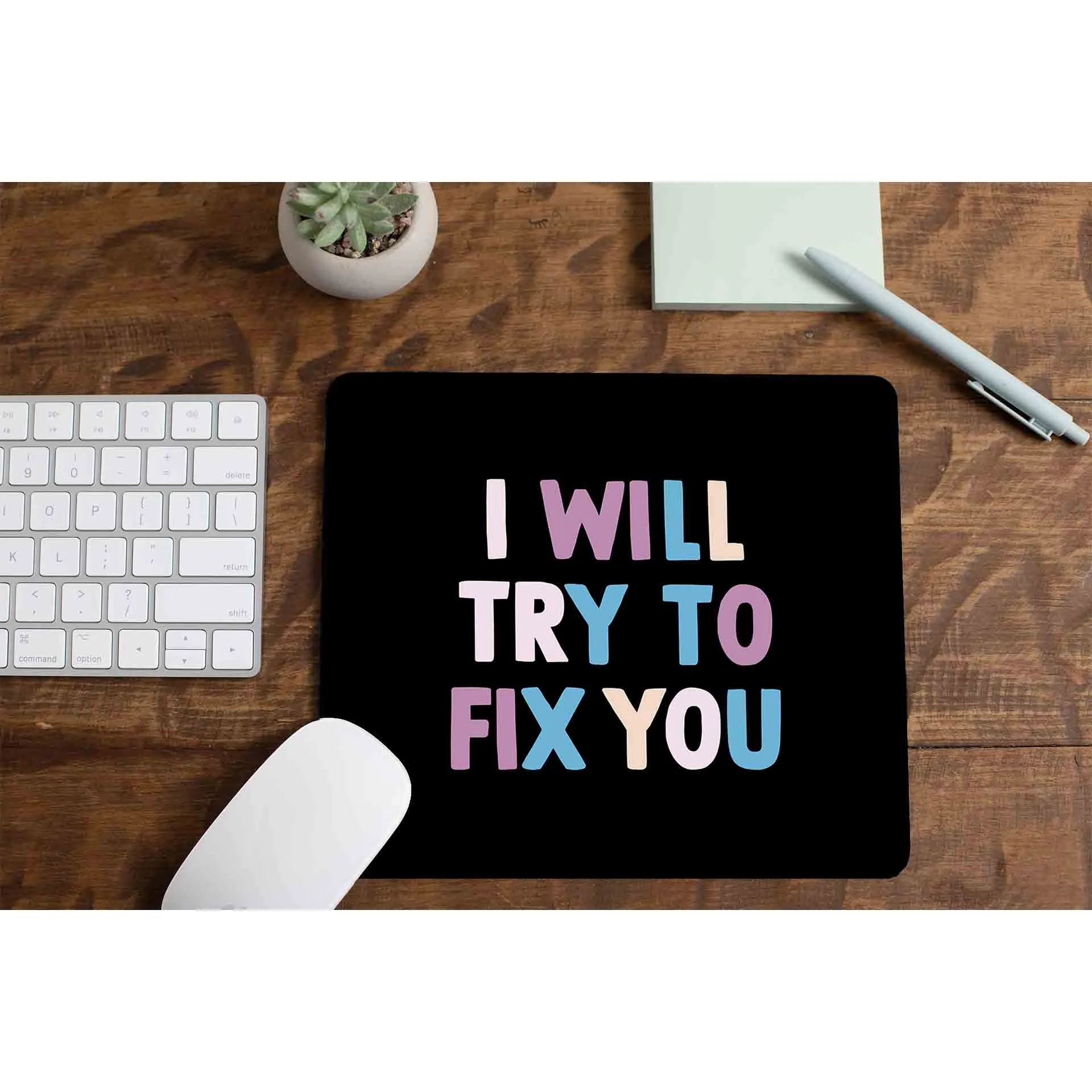 Coldplay Mousepad - I Will Try To Fix You