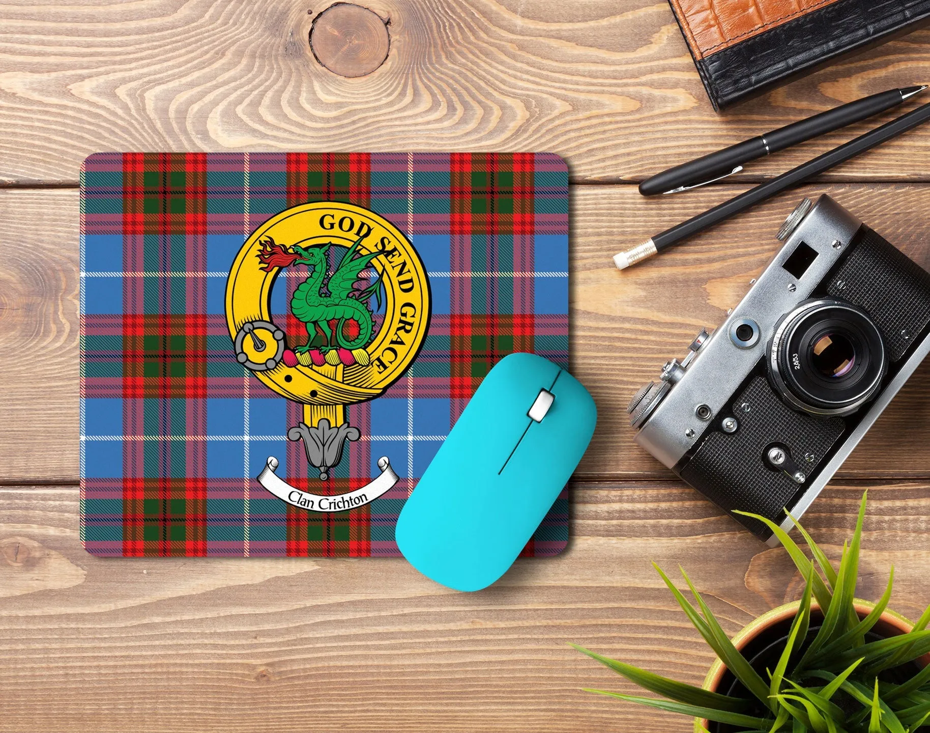 Crichton Clan Crest Mouse Pad