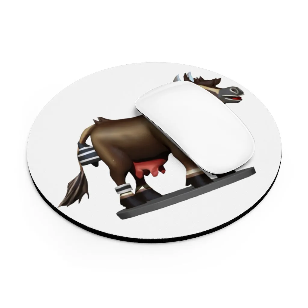 Dark Brown Cow Mouse Pad