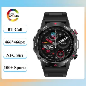 DaTeoy HK Rex Rugged SmartWatches ,1.43" Amoled HD Color Screen Life time 5-7 Days IP68 Waterproof Bluetooth Call Fitness Tracker Heart Rate Blood Oxygen Sleep Monitor