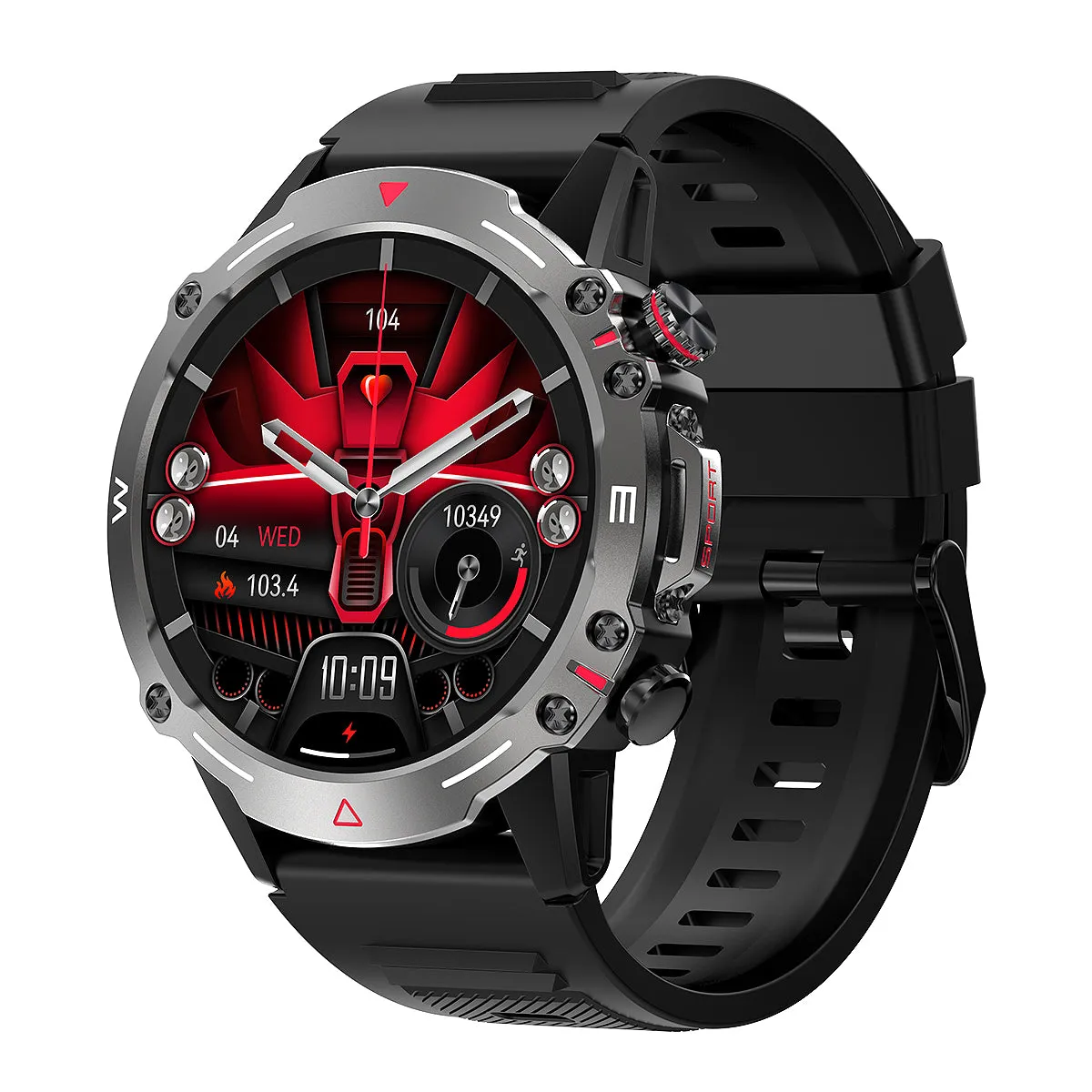 DaTeoy HK Rex Rugged SmartWatches ,1.43" Amoled HD Color Screen Life time 5-7 Days IP68 Waterproof Bluetooth Call Fitness Tracker Heart Rate Blood Oxygen Sleep Monitor