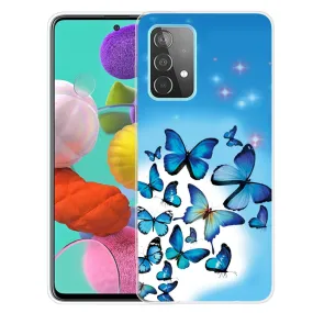 Deco Samsung Galaxy A73 case - Blue Butterflies