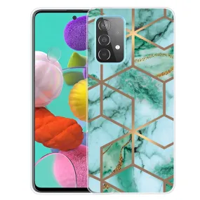 Deco Samsung Galaxy A73 case - Emerald Cube Pattern