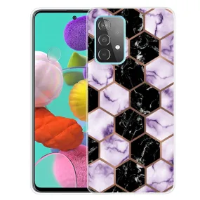 Deco Samsung Galaxy A73 case - Honeycomb Marble in Purple