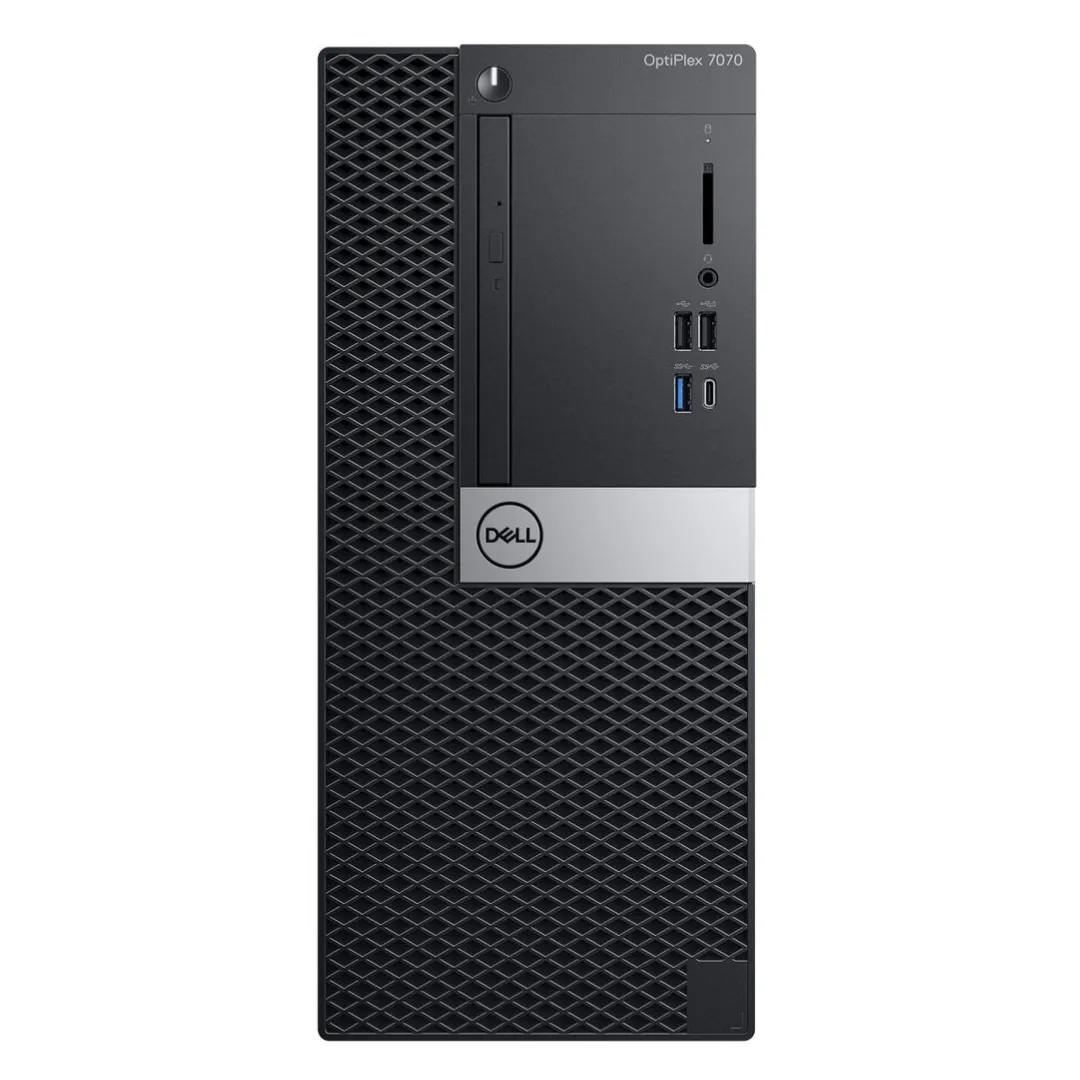 Dell OptiPlex 7070, Mini Tower Desktop, Intel Core i7-9700, 3.0GHz, 64GB RAM, 1TB NVMe, NVIDIA GT730, Windows 10 Pro - Grade A Refurbished