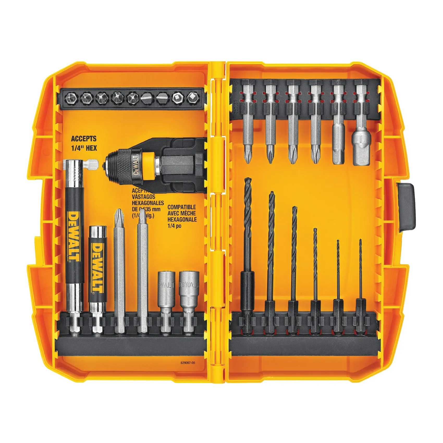 DeWALT DW2521 Rapid Load Set, 28-Piece, Steel