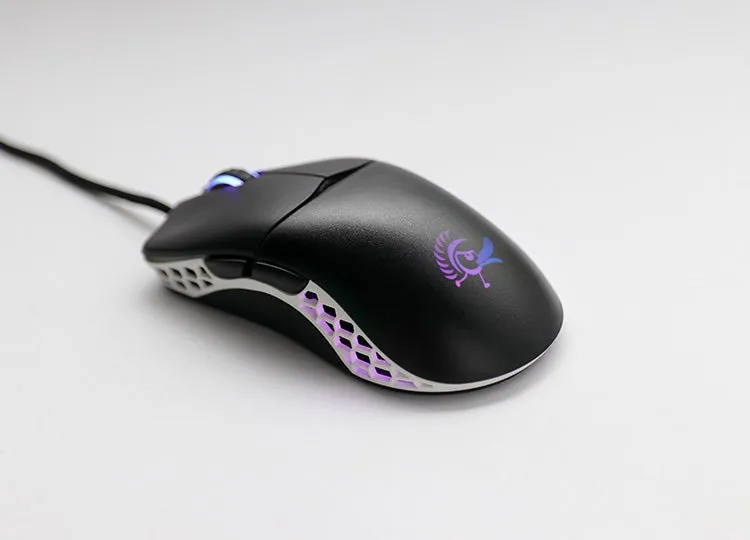 DUCKY FEATHER KAILH SWITCH RGB MOUSE - BLACK /WHITE