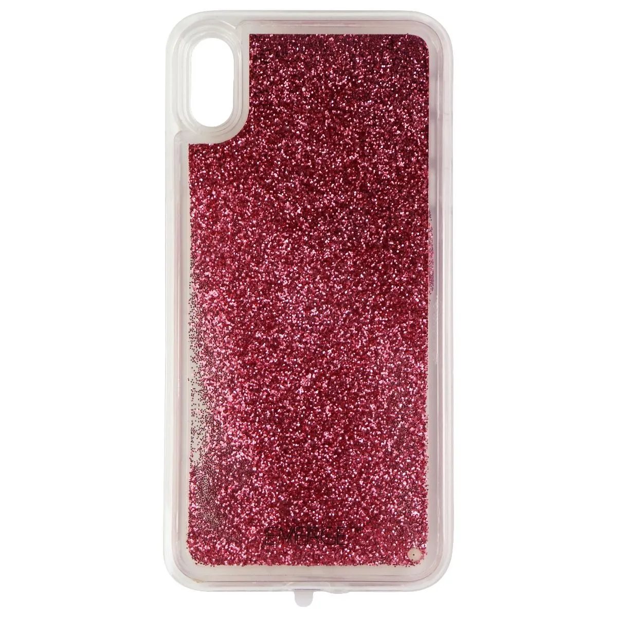 EMERGE SNOW GLOBE Case for iPhone XS Max - Glitter Flowing Liquid Glitter Pink