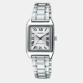 Enticer Women Silver Dial Analog Stainless Steel Watch LTP-V007D-7BUDF - A2282