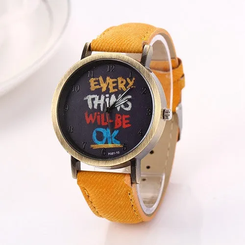 Fabric band Watch Men women quartz watches with cartoon watch Fashion female Wristwatches Woman watches