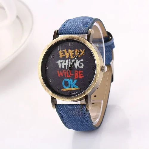 Fabric band Watch Men women quartz watches with cartoon watch Fashion female Wristwatches Woman watches