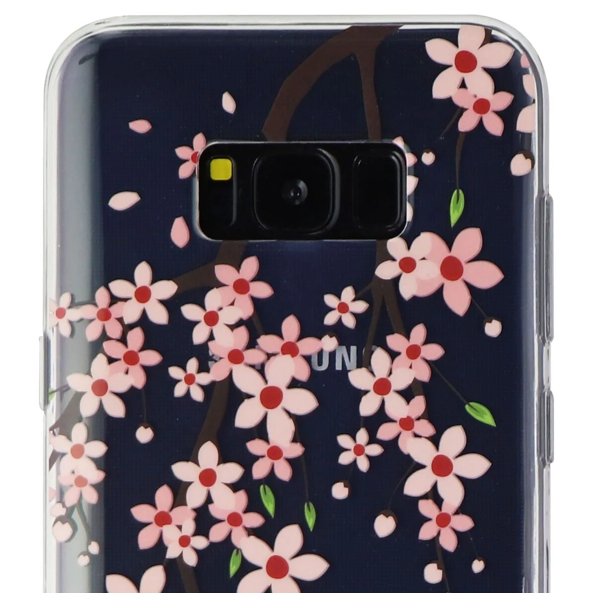 Flavr Flexbile Slim Case for Samsung Galaxy (S8 ) - Clear/Pink Blossom Flowers