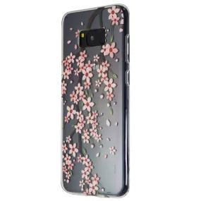 Flavr Flexbile Slim Case for Samsung Galaxy (S8 ) - Clear/Pink Blossom Flowers